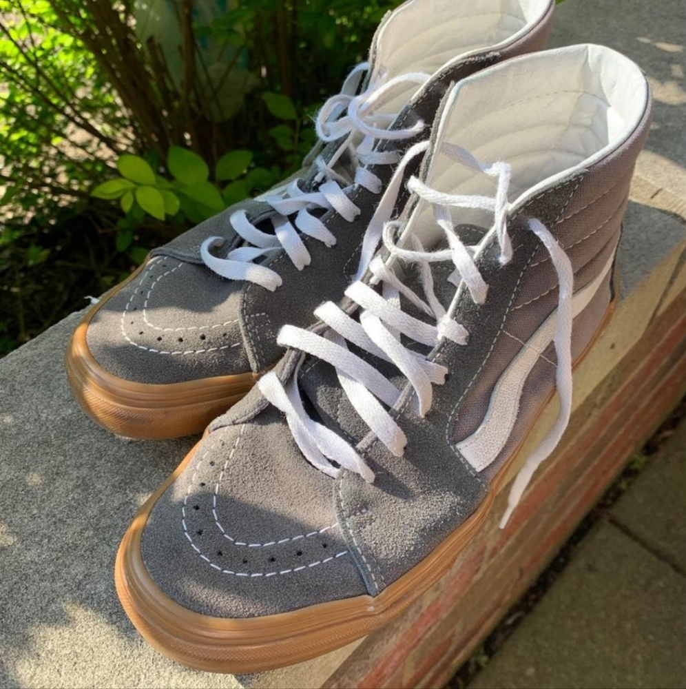 Gray/Gum High Top Vans